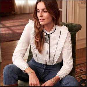 sezane valentine blouse - size 6